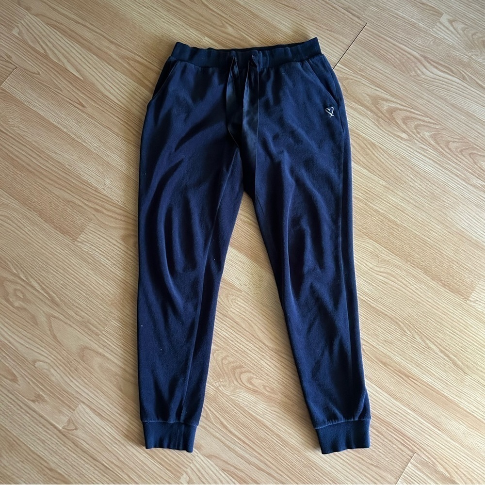 Victoria’s Secret Navy Heart Velour Joggers Small